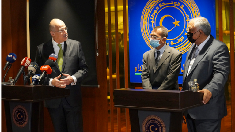 Δένδιας: Η Ελλάδα στη διάθεση της Λιβύης για να συμφωνήσουμε τις θαλάσσιες ζώνες μας