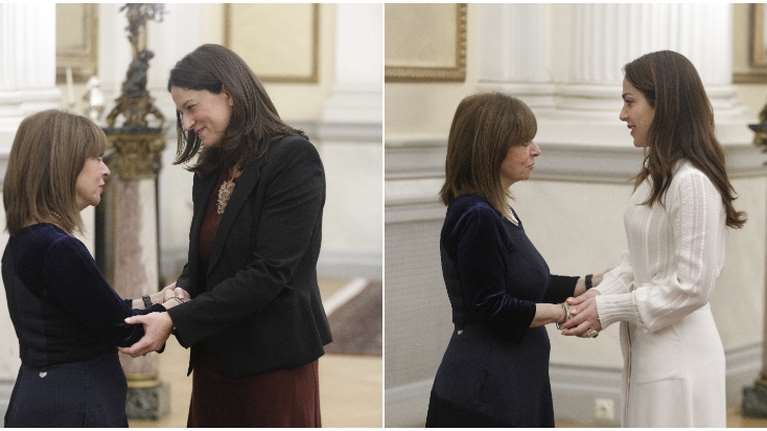 Φωτογραφικά κλικς από τις ευχές στην Κατερίνα Σακελλαροπούλου - Ποιοι πήγαν, ποιοι έλειπαν