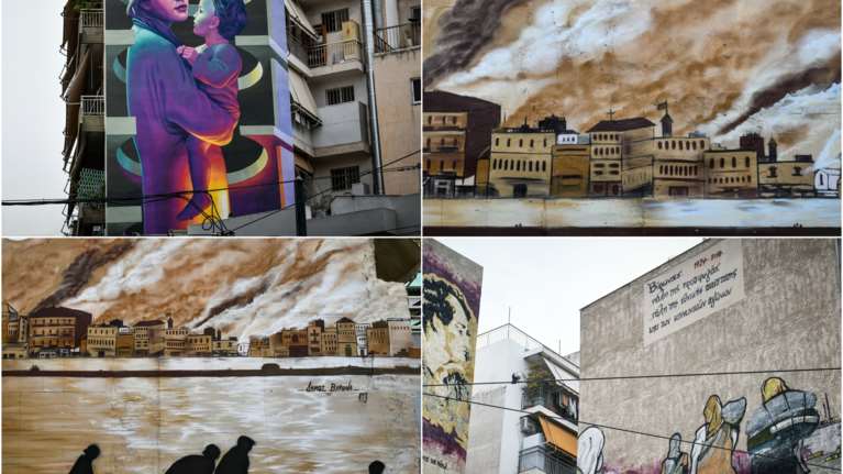 Βύρωνας: Συγκινούν οι τοιχογραφίες για τα 100 χρόνια από τη Μικρασιατική καταστροφή [Εικόνες]