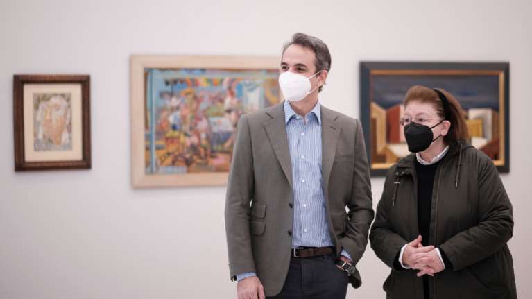 Κυριάκος Μητσοτάκης: Επίσκεψη στην ανακαινισμένη Εθνική Πινακοθήκη - Λίγο πριν το επίσημο άνοιγμα [εικόνες]