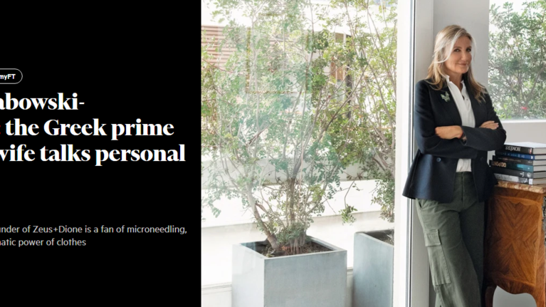 Η Μαρέβα Μητσοτάκη στους Financial Times: Aνοίγει το σπίτι της και αποκαλύπτει το προσωπικό της στυλ