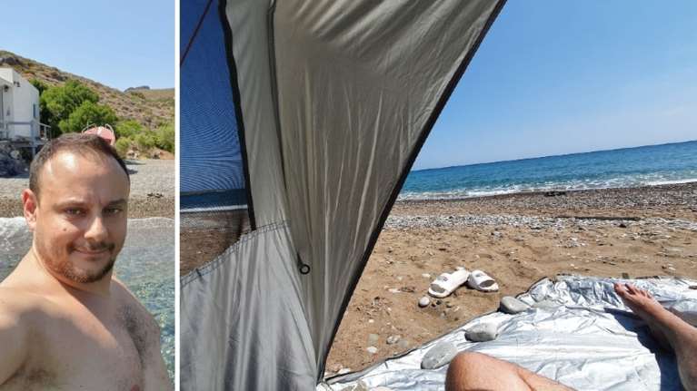 Γκίκας Μαγιορκίνης: Οι διακοπές στα Κύθηρα, το αντίσκηνο στην παραλία και τα παλάτια στην άμμο [Εικόνες]