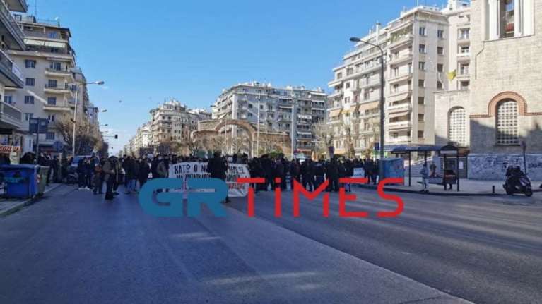 Πορεία φοιτητών στη Θεσσαλονίκη [εικόνες βίντεο]