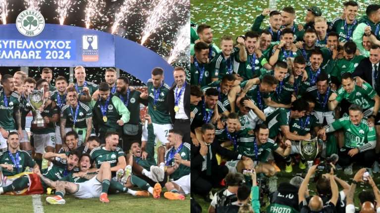 Παναθηναϊκός-Άρης: Ο Βαγιαννίδης στο 97΄λύτρωσε τους &quot;πράσινους&quot; στον τελικό των αποβολών- Κύπελλο, Ευρώπη και αποθέωση Αλαφούζου