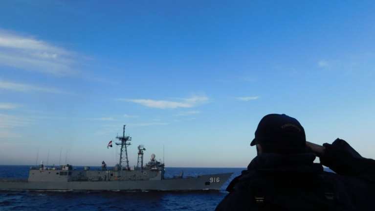 Κοινή στρατιωτική άσκηση Ελλάδας - Αιγύπτου με φρεγάτες στην Ανατολική Μεσόγειο [εικόνες]