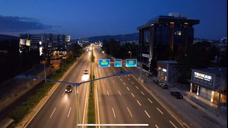 Νέος φωτισμός Led σε όλους τους κεντρικούς οδικούς άξονες της Αττικής μέχρι το τέλος του χρόνου