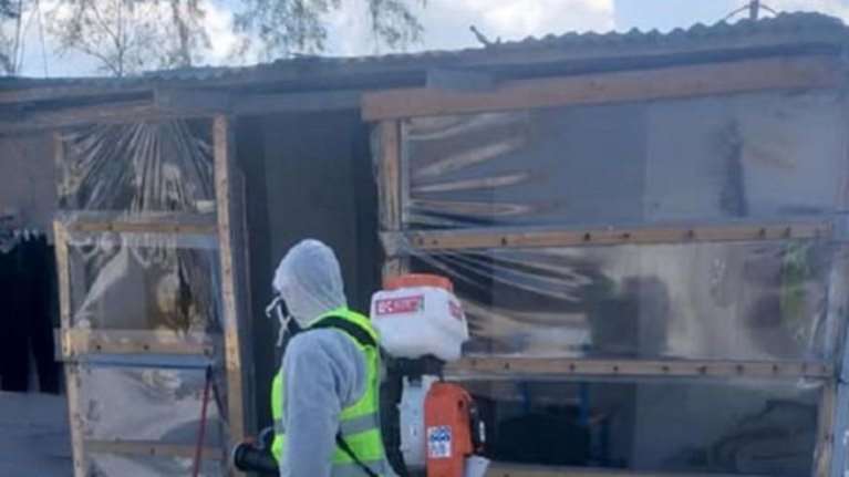 Ηράκλειο Κρήτης: Απολύμανση στον καταυλισμό Ρομά στα Δύο Αοράκια