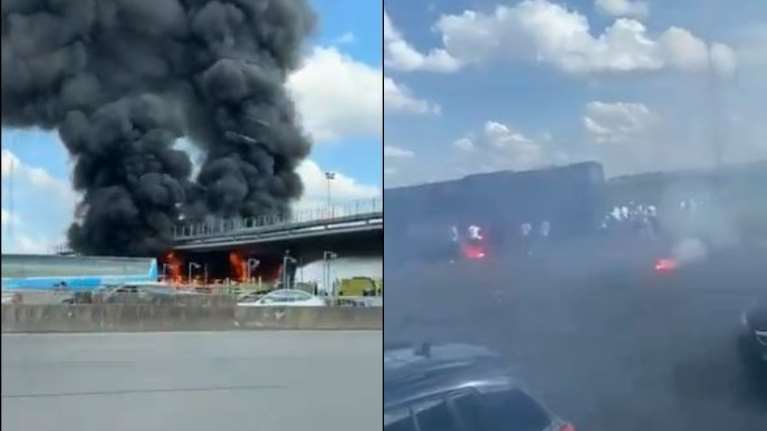 Αδιανόητη βαρβαρότητα των Γάλλων χούλιγκαν- Στις φλόγες πούλμαν σε τρομακτικά επεισόδια πριν τον τελικό Κυπέλλου [βίντεο]