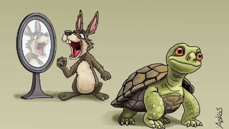 Το καυστικό σκίτσο του Αρκά για... τον λαγό και τη χελώνα [εικόνα]