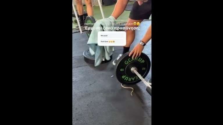 Ιωάννα Τούνη: Έκανε προπόνηση και έπεσε φίδι από την οροφή του γυμναστηρίου - &quot;Εκεί που έκανα κοιλιακούς, έπεσε δίπλα μου&quot;