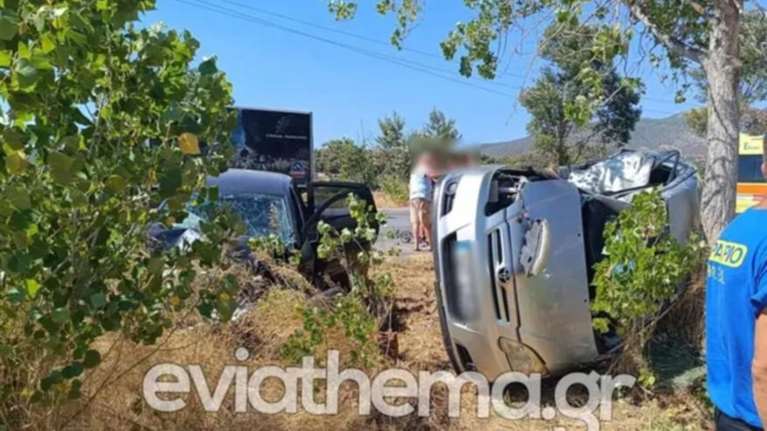 Τρομακτικό τροχαίο στην Εύβοια: Mια νεκρή και τέσσερις τραυματίες, μετά από σύγκρουση δύο οχημάτων