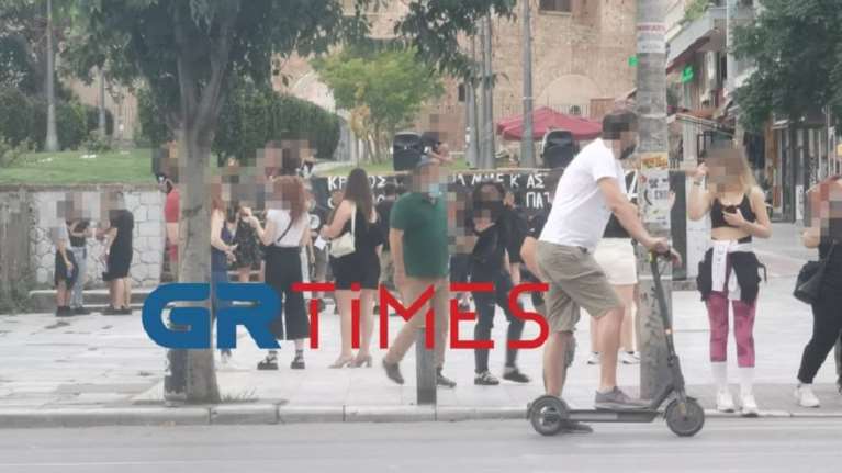 Συγκέντρωση για τη δολοφονία της Καρολάιν στη Θεσσαλονίκη