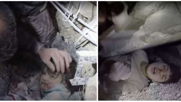 Σεισμός στη Συρία: Εικόνες λύτρωσης με τους διασώστες να ξεθάβουν μικρά παιδιά που είχαν καταπλακωθεί από τα συντρίμμια