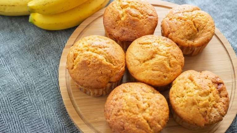 Γλυκά muffins χωρίς ζάχαρη- Με μπανάνα και βρώμη