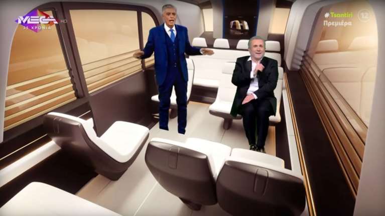 Ο Λαζόπουλος τρόλαρε τον Ευαγγελάτο και τα γραφικά της εκπομπής του - Οταν συνάντησαν τον... Τραμπ στον Λευκό Οίκο