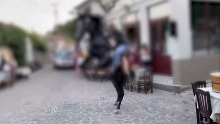 Λέσβος: Σοκαριστικός τραυματισμός 27χρονου από το άλογό του σε πανηγύρι – Τον κλώτσησε στο κεφάλι [βίντεο]