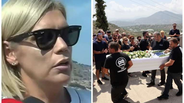 Blue Horizon: H Σάσα Σταμάτη στην κηδεία του 36χρονου Αντώνη - &quot;Σοκ, χωρίς δέος. Το βαρέλι δεν έχει πάτο&quot;