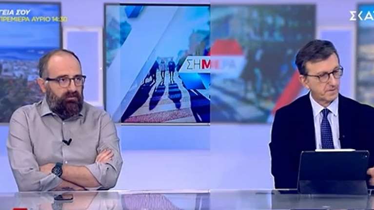 Καβγάς Πορτοσάλτε - Σβέρκου στον αέρα του ΣΚΑΙ: &quot;Μην κουνάς σε εμένα τα χέρια σου&quot;