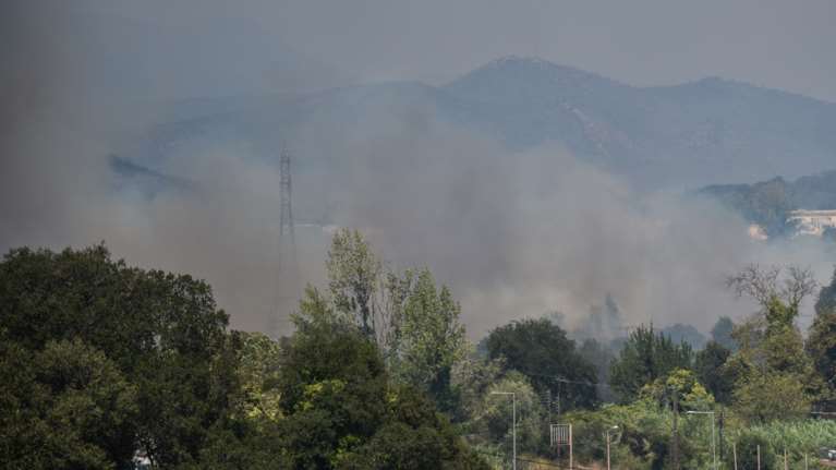 Δυο πυρκαγιές από κεραυνούς σε Αρκαδία και Θεσπρωτία - Μέτωπο και στον Τύρναβο