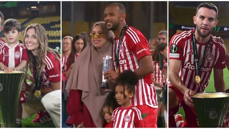 Ολυμπιακός: Αυτές είναι οι γυναίκες πίσω από τους τροπαιούχους του Conference League - &quot;Βράχοι&quot; στο πλευρό τους