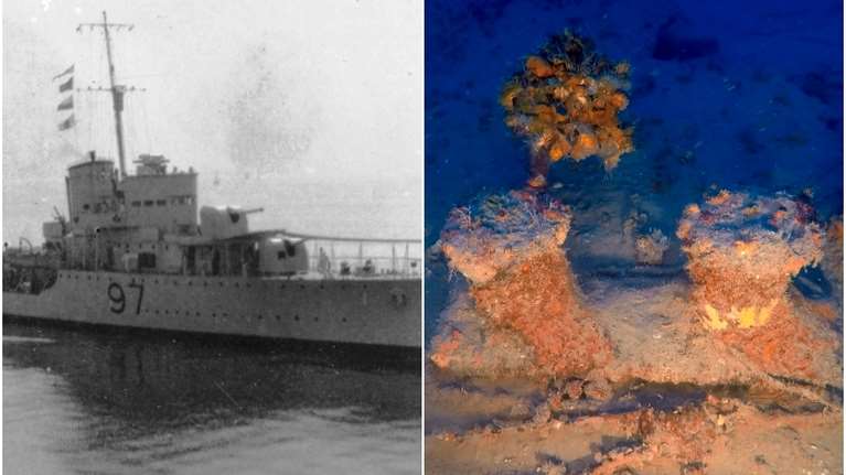 Πώς είναι σήμερα το ναυάγιο του ένδοξου αντιτορπιλικού &quot;Υδρα&quot; - Η ιστορία του [εικόνες - βίντεο]