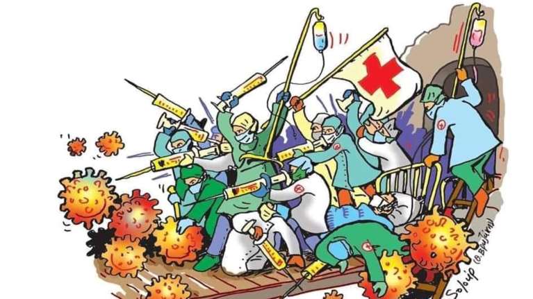 Κορονοϊός: Συγκινητικό σκίτσο του Soloup αφιερωμένο στους ήρωες νοσηλευτές και γιατρούς