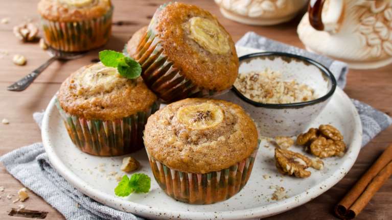 Τέλεια και υγιεινά muffins με βρώμη και μπανάνες, χωρίς ζάχαρη