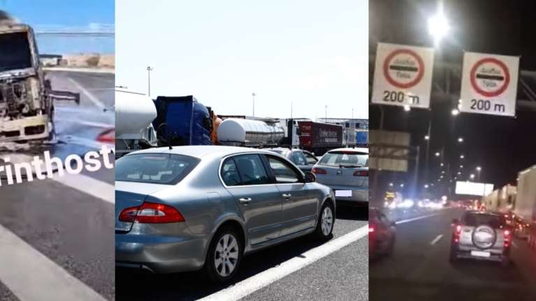 Τέλος στο πολύωρο θρίλερ: Άνοιξε η Εθνική Οδός Αθηνών- Κορίνθου - Συνελήφθη ο οδηγός του βυτιοφόρου που &quot;λαμπάδιασε&quot;