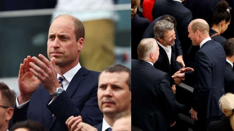 Στη Φρανκφούρτη για το ματς της Αγγλίας ο πρίγκιπας Ουίλιαμ- Μαζί με τον βασιλιά της Δανίας Φρέντερικ και την κόρη του Ζοζεφίν