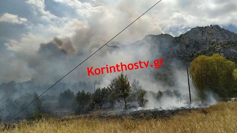 Φωτιά Κόρινθος: Απομακρύνθηκαν τα παιδιά από την κατασκήνωση - Tι λέει ο δήμαρχος