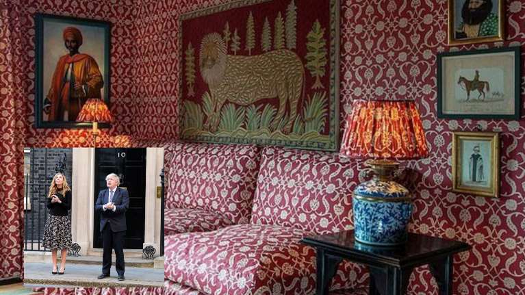 Χαμός με την ταπετσαρία του Μπόρις και της Κάρι στην πρωθυπουργική κατοικία - Το Twitter &quot;δίκασε&quot; την κιτς ανακαίνιση