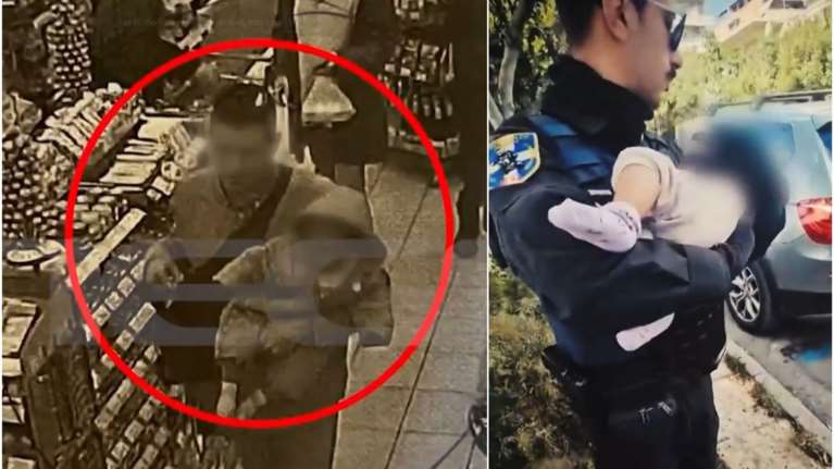 Αλιμος: Στο &quot;κυνήγι&quot; του άντρα που άρπαξε το μωρό από τη γιαγιά του στο σούπερ μάρκετ και το άφησε σε κάδο απορριμάτων