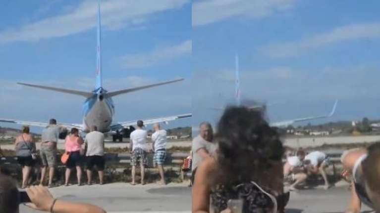 Δεν βάζουν μυαλό οι τουρίστες στη Σκιάθο- Κάθονται πίσω από τα αεροπλάνα ενώ η τουρμπίνα παίρνει μπρος [βίντεο]