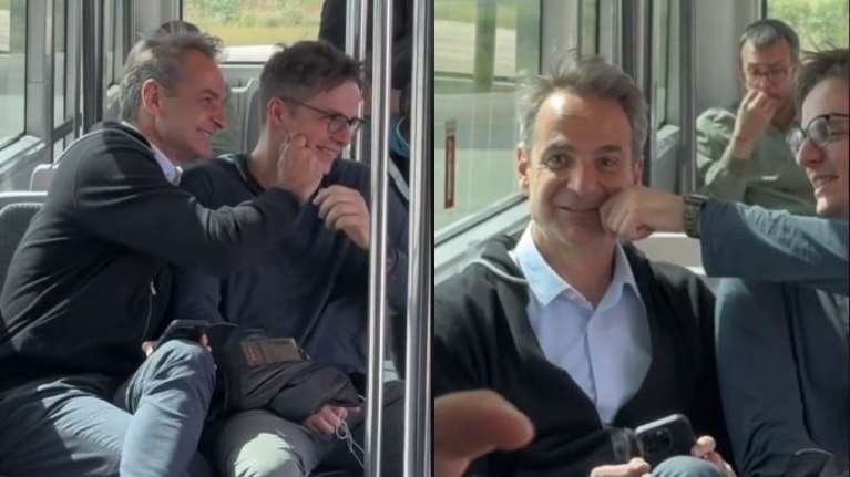 Εκλογές 2023: Νέο backstage Tik Tok του Μητσοτάκη - Ζουλάει τα μάγουλα του γιου του και αστειεύεται με το Μυτιλήνη-Λέσβος