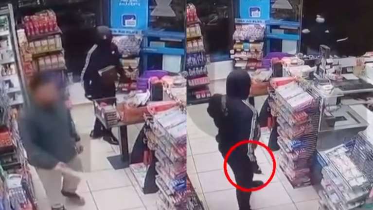 Νεαροί λήστευαν πρακτορεία τυχερών παιχνιδιών: Καρέ- καρέ το ένοπλο "χτύπημα" με πελάτη στο κατάστημα [βίντεο]