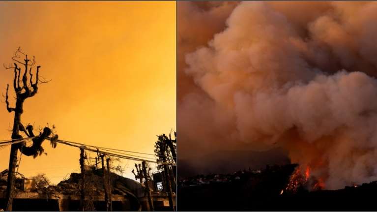 Κόλαση φωτιάς στο Λος Άντζελες: Έκτακτη υγεινομική ανάγκη εξαιτίας των πυκνών καπνών - Μάχες με τις φλόγες σε έξι μέτωπα