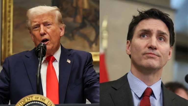 Νέες απειλές Τραμπ σε Τριντό: &quot;Ενημερώστε τον ότι στα αντίποινα θα αυξηθεί ο δασμός κι άλλο&quot;