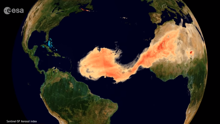 Σύννεφο &quot;Godzilla&quot;: Η γιγαντιαία μάζα σκόνης από τη Σαχάρα που σκέπασε τον Ατλαντικό [Βίντεο]