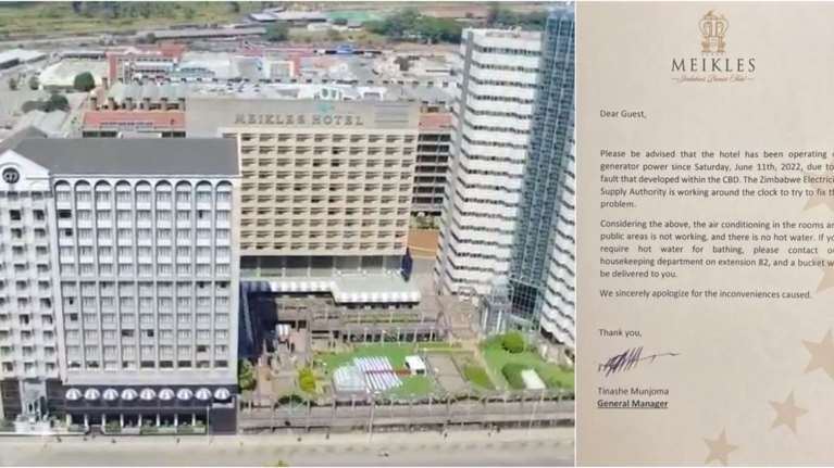 Ζιμπάμπουε: "Αν χρειάζεστε ζεστό νερό, θα σας φέρουμε έναν...κουβά" - Viral η ανακοίνωση 5αστερου ξενοδοχείου