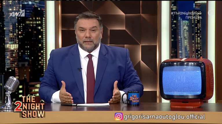 &quot;The 2night show&quot; | Πρεμιέρα για τον Γρηγόρη Αρναούτογλου! Δείτε την απολαυστική έναρξη με τον Σπύρο Ντούγια