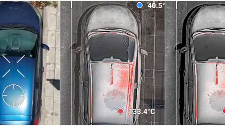 Ο καύσωνας κάνει αφόρητη την Αθήνα: Drone μέτρησε 153 βαθμούς Κελσίου σε οροφή αμαξιού - Ο κίνδυνος για παιδιά