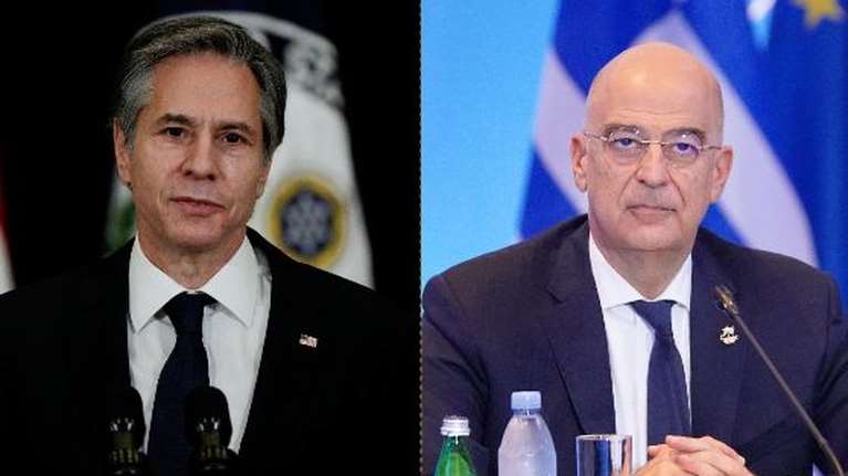 Τηλεφωνική επικοινωνία Δένδια με τον αμερικανό ΥΠΕΞ: Στενή συνεργασία για τη σταθερότητα στην Αν. Μεσόγειο