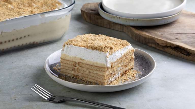 Εύκολο γλυκό ψυγείου με στρώσεις μπισκότων - Δροσερό, θα ξετρελαθείτε