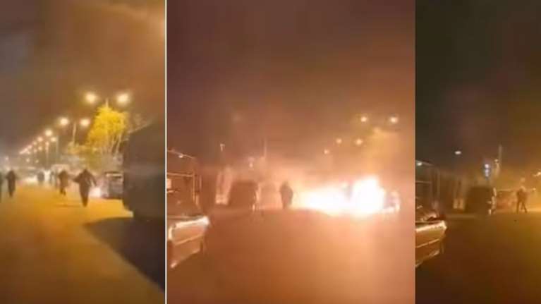 Μάχη για τη ζωή του δίνει άντρας των ΜΑΤ - Του καρφώθηκε στον μηρό φωτοβολίδα σε επεισόδια στο Ρέντη [Βίντεο]