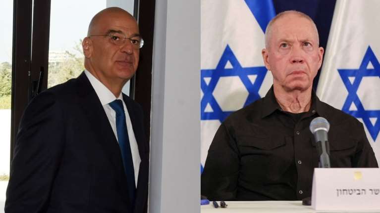 Δένδιας στον Ισραηλινό ύπουργο Αμυνας: Απόλυτη καταδίκη της Χαμάς, αλλά και ανάγκη παροχής ανθρωπιστικής βοήθειας