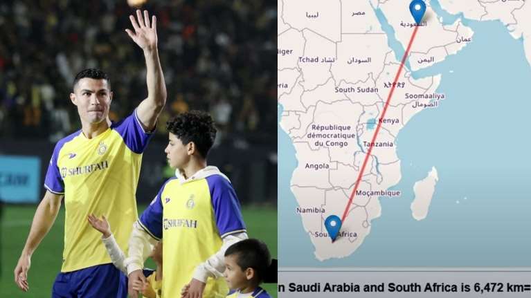 "Γρήγορα έναν χάρτη στον Ρονάλντο": Η επική γκάφα στην παρουσίασή του - Μπέρδεψε τη Σ. Αραβία με τη Ν. Αφρική