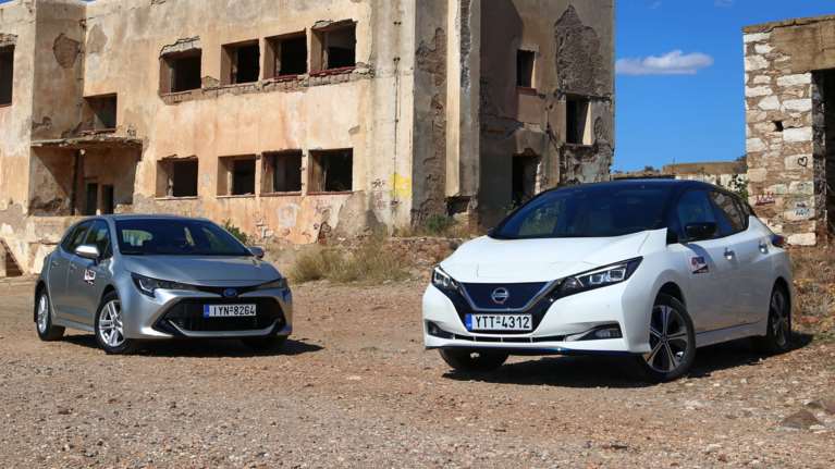 Συγκρίνουμε: Nissan Leaf e+ με Toyota Corolla 1.8 Hybrid
