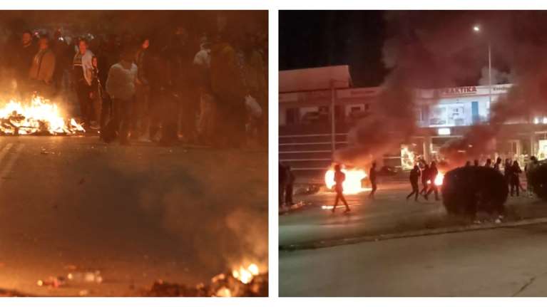 Νύχτα επεισοδίων από Ρομά: Έκαψαν λεωφορείο και κατάστημα ελαστικών [εικόνες - βίντεο]