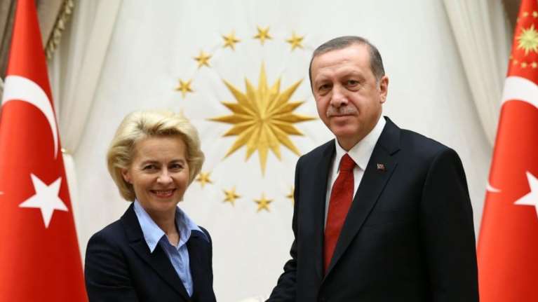 Τηλεδιάσκεψη Ερντογάν - Φον ντερ Λάιεν το Σάββατο
