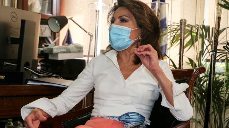 Γιάννα Αγγελοπούλου: Δεν έχω πολιτικές φιλοδοξίες, θέλω να βοηθήσω τη χώρα όπως στους Ολυμπιακούς Αγώνες